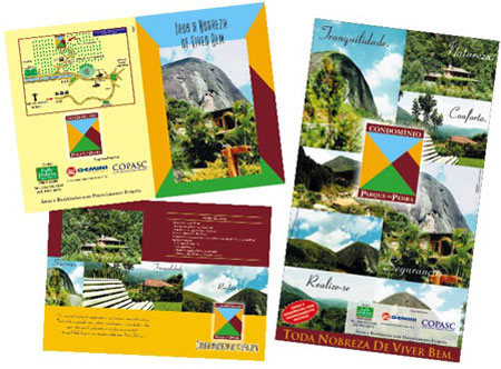 folder de lançamento condomínio parque da pedra