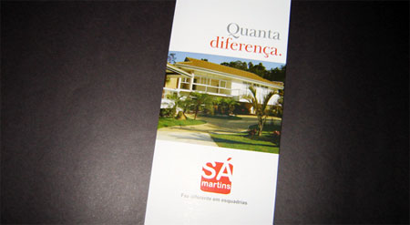 detalhe folder sá martins