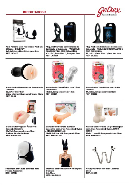 página 18 do catálogo da getsex