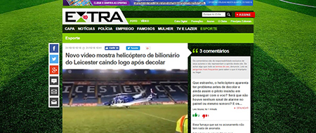 site do jornal extra em 2018
